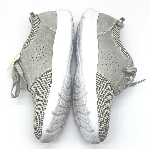 Easy Spirit Oxford Sneaker Leather Mesh Light Gray Quick Run Lace Up E360 Sz 9 W - Picture 3 of 10